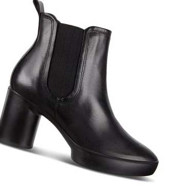 Women's Ecco Shape Sculpted Motion 55 Chelsea Ankle Boots Black | USA 36EBC